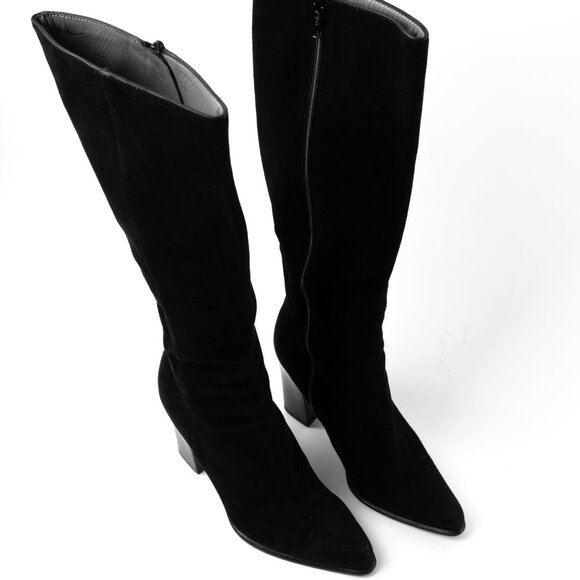 Prada Black Suede Boots size 37 - Picture 4 of 8